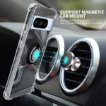 Funda con soporte de anillo para Google Pixel 8 Pro, carcasa trasera suave para teléfono, a prueba de golpes, transparente, 7A, 6A - Image 5