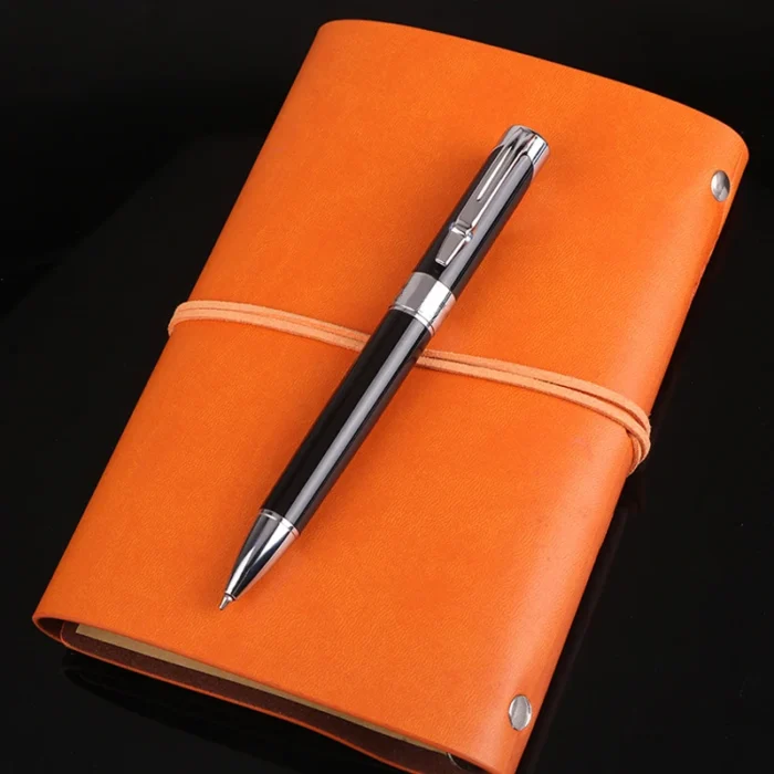 1Pcs High quality ball pen rotating Metal ballpoint Pen Stationery Ballpen 1.0mm Black ink Office & School Supplies - Image 2
