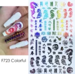 Winter 3D Cartoon Chinese Dragon Nail Sticker Color Red Gold Various Design Self Pressure On Manicure Decals Nail Art Decoration - Image 6