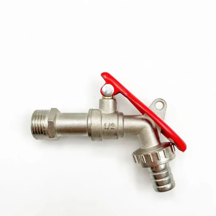 Durable With Lock Garden Hose Faucet 1/2 Inch 3/4 Inch Zinc Alloy Lockable Faucet Replacement Garden Tools Thread Water Tap - Image 2