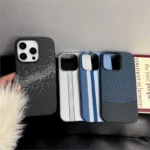 Luxury Splicing Color Carbon Fiber Business Plastic Case For iPhone 16 15 14 Plus 13 12 Pro Max 11 Cool Armor Shockproof Cover - Image 2