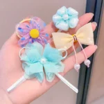 Princess Super Fairy Bow Hairpin, Flower Hairpin, Children's Hair Accessory, Baby Bangs Clip