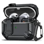 Security Lock Cover for Samsung Galaxy Buds 3 Pro Buds3 buzz 3 Pro Case Shockproof Funda for Samsung Buds 3 Pro Sleeve With Hook