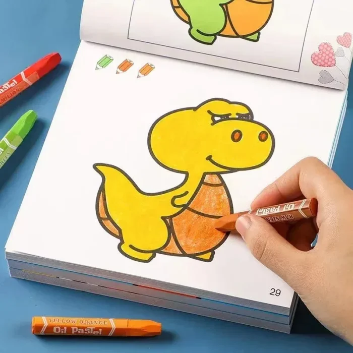 80 Sheets Boys Girls Children's Coloring Books Cars Animals Vegetables Baby Drawing Book School Early Education Toys Drawing Toy - Image 3