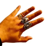 Atonement and Punishment Ring Blind Angel Carrying Shackle Original Niche Art American Retro Ring - Image 5