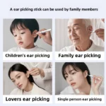 Wireless Visual Ear Endoscope Camera Ear Cleaning Tools Spoon Safe Silicone Earpick 5MP Camera Ear Wax Remover Luminous Otoscope - Image 3