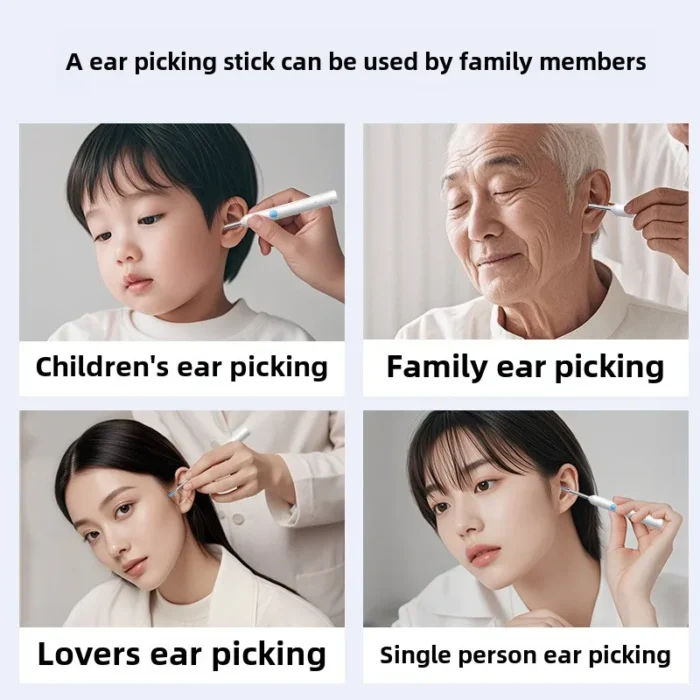 Wireless Visual Ear Endoscope Camera Ear Cleaning Tools Spoon Safe Silicone Earpick 5MP Camera Ear Wax Remover Luminous Otoscope - Image 3