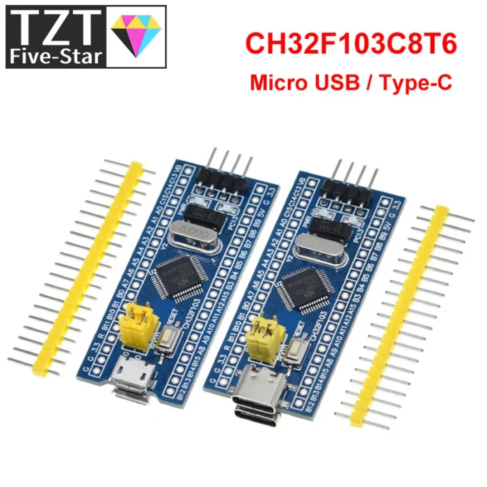 STM32F103C8T6 CH32F103C8T6 ARM STM32 Minimum System Development Board STM32F401 STM32F411 + ST-LINK V2 Download Programmer - Image 6