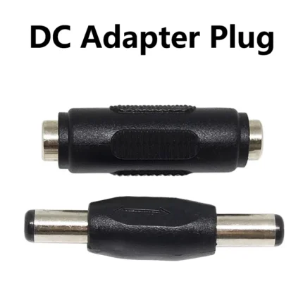 5/20PCS 5.5*2.1MM DC Conversion Head Jack Double Male to Male Female to Female Panel Mounting Adapter Connector Plug For CCTV