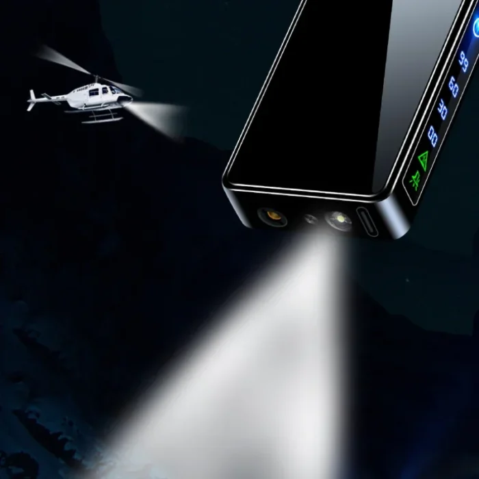 2024 New Gas Electric 3 Fire Windproof Lighter Flashlight Jet Dual Plasma Arc Lighter Gas Electric Butane Rechargeable Lighter - Image 4