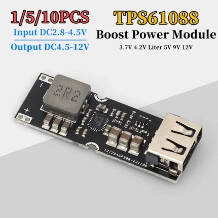 1/5/10PCS TPS61088 Li-Battery Boost Power Module Board 3.7V 4.2V Liter 5V 9V 12V USB Mobile Phone Fast Charge QC2.0 QC3.0