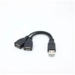 1 Male Plug To 2 Female Socket USB 2.0 Extension Line Data Cable Power Adapter Converter Splitter USB 2.0 Cable 15/30cm - Image 4