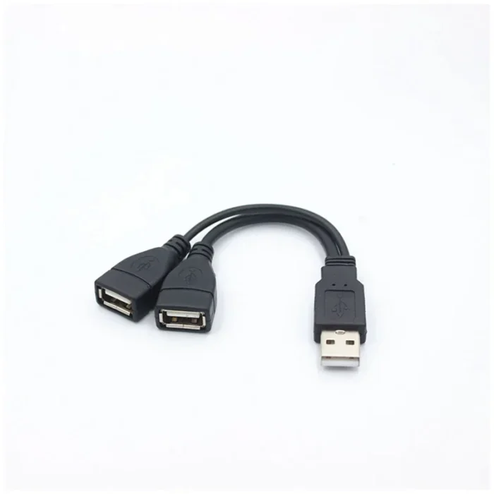 1 Male Plug To 2 Female Socket USB 2.0 Extension Line Data Cable Power Adapter Converter Splitter USB 2.0 Cable 15/30cm - Image 4