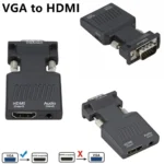LccKaa VGA to HDMI-compatible Adapter Converter 1080P HDMI to VGA Adapter For PC Laptop to HDTV Projector Video Audio Converter - Image 6