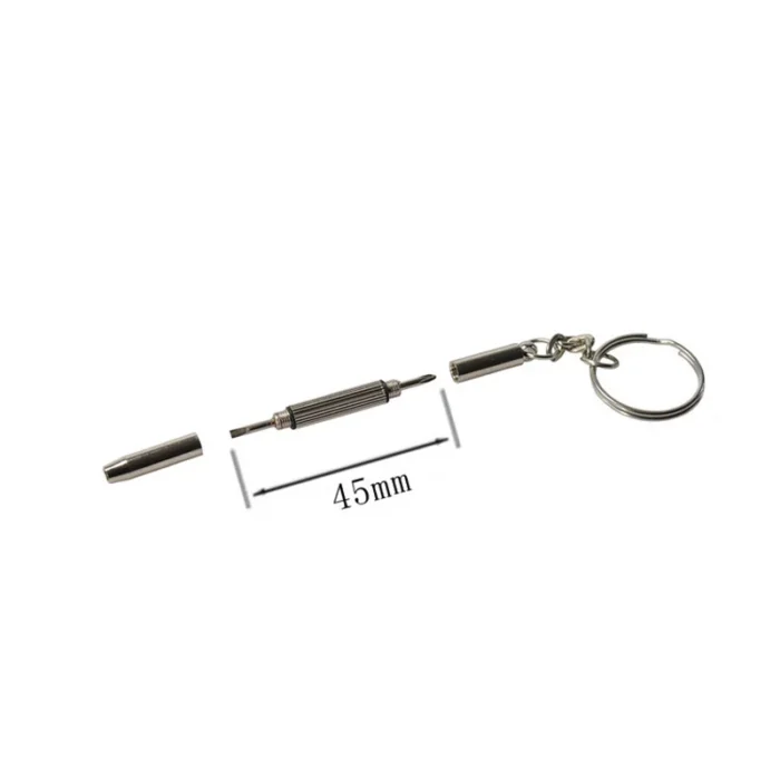 Eyeglass Screwdriver Portable Stainless Steel 3 In 1Keychain Screwdriver Eyeglass Sunglasses Watch Screwdriver Repair Kit Tools - Image 6