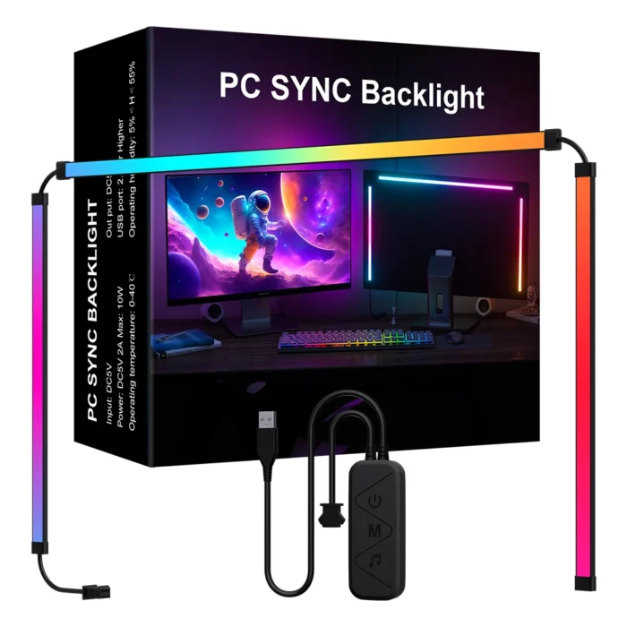 Smart Ambient Lighting PC Display Sync LED Strip PC Monitor Backlight DIY Atmosphere Light Ramadan Decor Lamp Game Holiday PC - Image 3