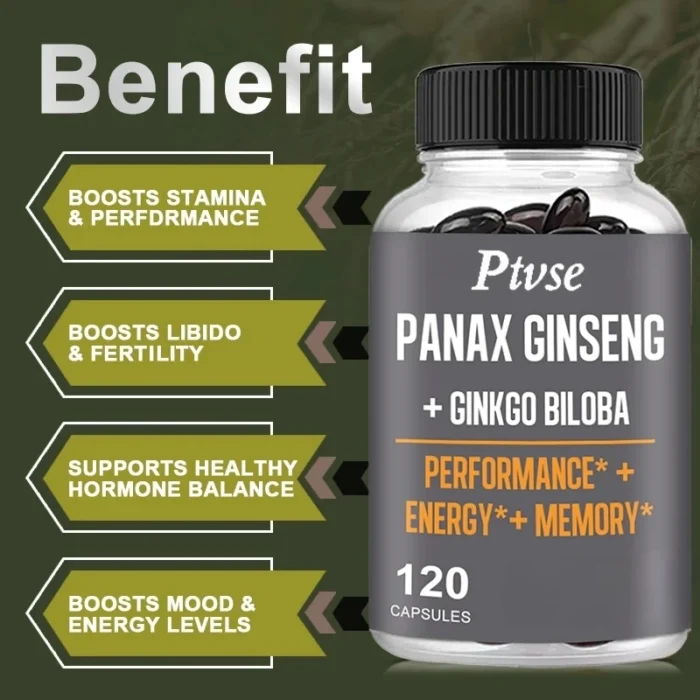 Taoters Korean Ginseng And Ginkgo Capsules Promote Strength Endurance Performance, High Performance And - Image 4
