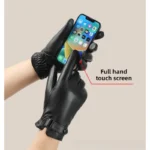 Men's Real Sheepskin Gloves Winter Warm Fleece Thickened Touch Screen Driving Riding Business Leather Gloves Thin Windproof - Image 5