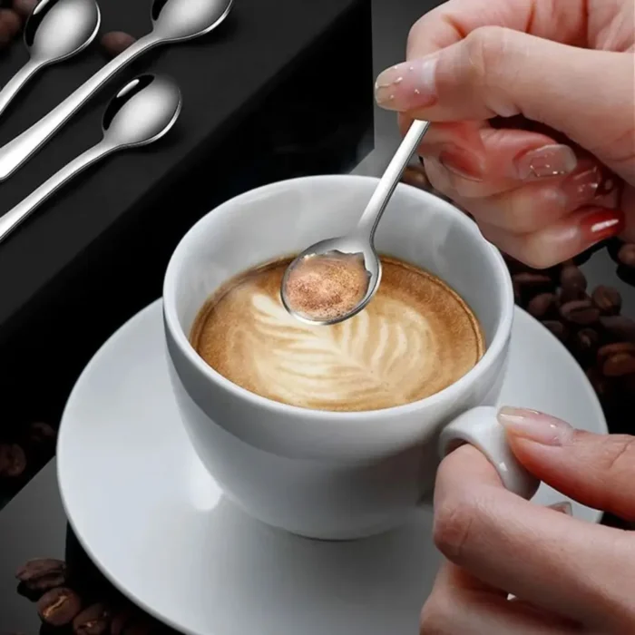 5pcs Quality Stainless Steel Mini Spoon Rust Prevention Ice Cream Coffee Tea Spoons Salt Spoon Kitchen - Image 3