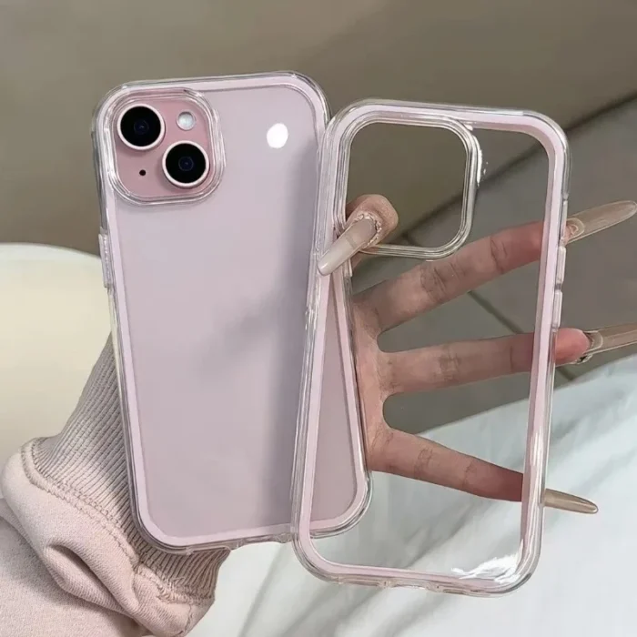 For Redmi Note 14 13 11 Pro Plus 12 Turbo Pro 11S Pro+ 5G 4G Phone Case Simple Solid Color Border Couple Candy Color Soft Cover - Image 3