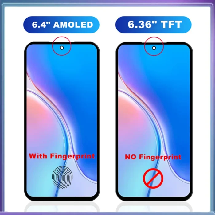 AMOLED Screen For Samsung Galaxy A54 5G LCD A546 Display Touch Screen Assembly For Samsung A54 A546V A546B A546U LCD With Frame - Image 3
