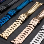 Correa de Metal de Color titanio de lujo para Apple Watch Ultra 2 Band 49mm 45mm 44mm 41mm pulsera de acero inoxidable Iwatch 9 8 7 6 5 SE - Image 4