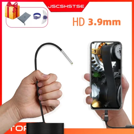 JSCSHSTSE Endoscope for android Mini Camera IP67 Endoscope for cars smartphone Piping usb c Endoscopic 3 in 1 High Quality
