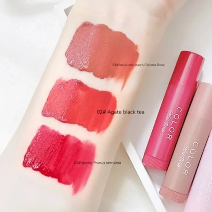 Makeup Korean Lipstick Cosmetic 3 Colors Beauty Moisturize Lip Balm Lipstick Hydrate Cute Girl Plump Lip Water Light Lip Glaze - Image 5