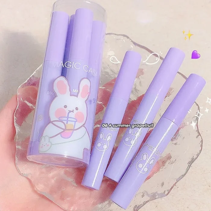 5/6pcs Cute Matte Lip Gloss Set Waterproof Long Lasting Nude Red Sexy Velvet Liquid Lipstick Non Sticky Cup Lips Makeup Cosmetic - Image 6
