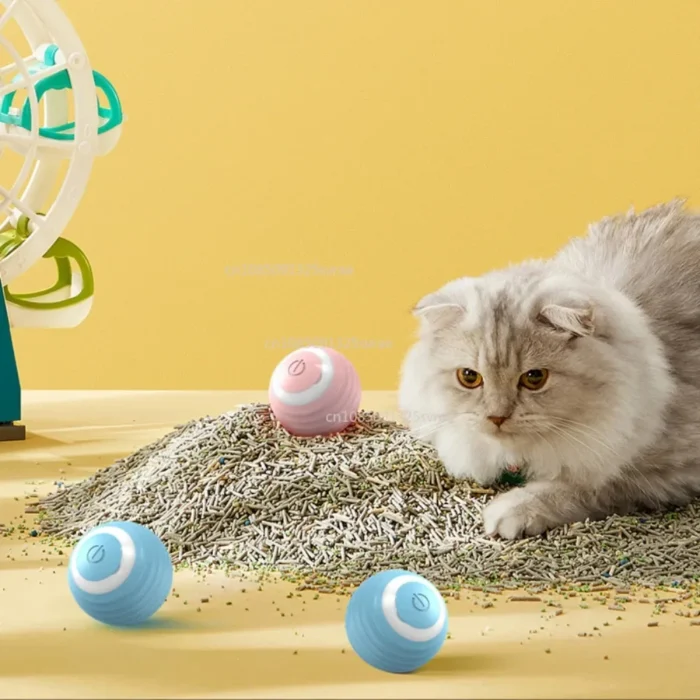 Cat Toys Interactive Smart Ball Gatos Indoor Automatic Rolling Magic Ball Electronic Interactive Cat Toy Cat Game Accessories - Image 2