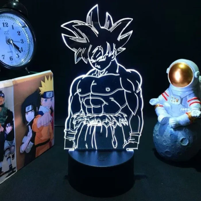 Anime Vegeta Cartoon 3D Led Light Anime Figure Night Light Dragon Ball Z King Childhood Son Goku GK Desk Lamp Decor Gift - Image 2