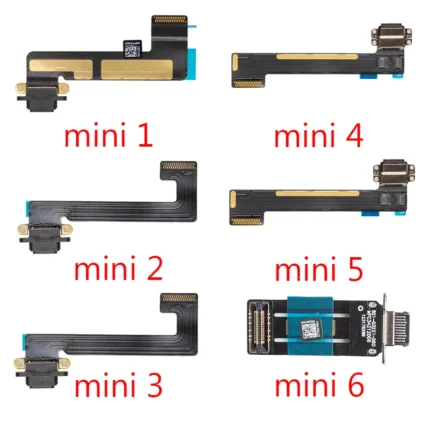 USB Charger Connector Port Plug Flex Cable For iPad Mini 1 2 3 4 5 Power Charging Dock Port Flex Repair Parts