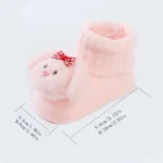 Cute Newborn 3D Cartoon Doll Socks Spring New Baby Soft Prewalker Knitted Sock For Girls Boys Infant Knitting Hairband Socks - Image 6