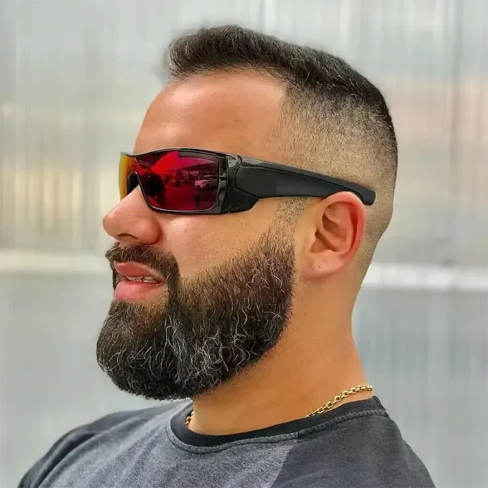 New Y2K Large Frame Square Sunglasses Men's Outdoor Sports Cycling Sun Glasses Men Driving Fashion Eyewear UV400 Oculos De Sol - Image 3