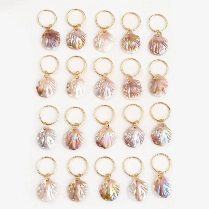 20Pcs Hair Braid Rings Clips Dread Locks Hair Braiding Mermaid Shell Hair Ring Dreadlocks Beads Metal Cuffs Decoration - Image 1