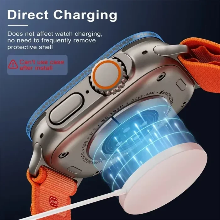 Tempered Glass for Apple Watch Ultra 49mm Titanium Metal Frame Anti-Scratch film for Series Ultra 2 Screen Protector Accessories - Image 3