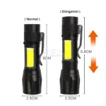 Flashlight Battery Charge Mini Led 5W Focus Adjustable Side Lamp Convenient Waterproof T6 Light Ultra Bright For Camping Hiking - Image 5