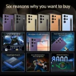 HOT 2025 new S25 Ultra original intelligent 5G dual card dual standby Android 14 system global version phones 8000mAh battery - Image 3