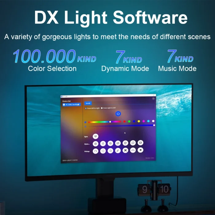 Smart Ambient Lighting PC Display Sync LED Strip PC Monitor Backlight DIY Atmosphere Light Ramadan Decor Lamp Game Holiday PC - Image 4