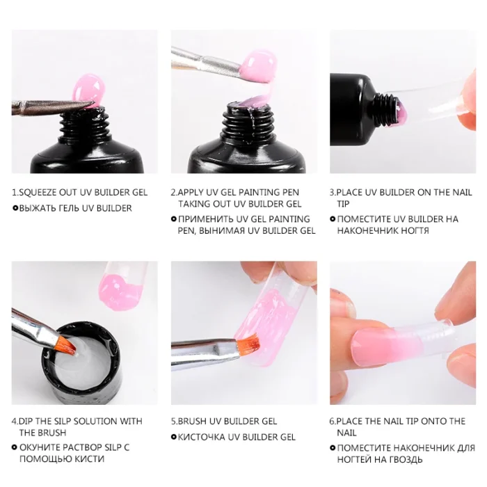 1/3pcs 2-in-1 Gel Nail Acrylic Slip Solution Cleanser for Flawless Nail Extensions UV Gel Polish Nail Art Manicure Design Tools - Image 6