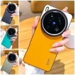 Double Pigment Leather Lens Raised Protective Lens Case For VIVO X200 Ultra X200s X200 Pro X100s X100 Camera Protection Cover