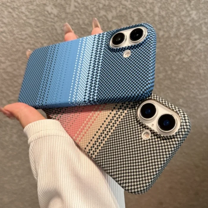 Funda de lujo con textura de fibra de carbono kevlar para iPhone 16, 15, 14, 13, 12 Pro Max, funda de teléfono ultrafina y ligera de fibra de aramida de carbono - Image 6