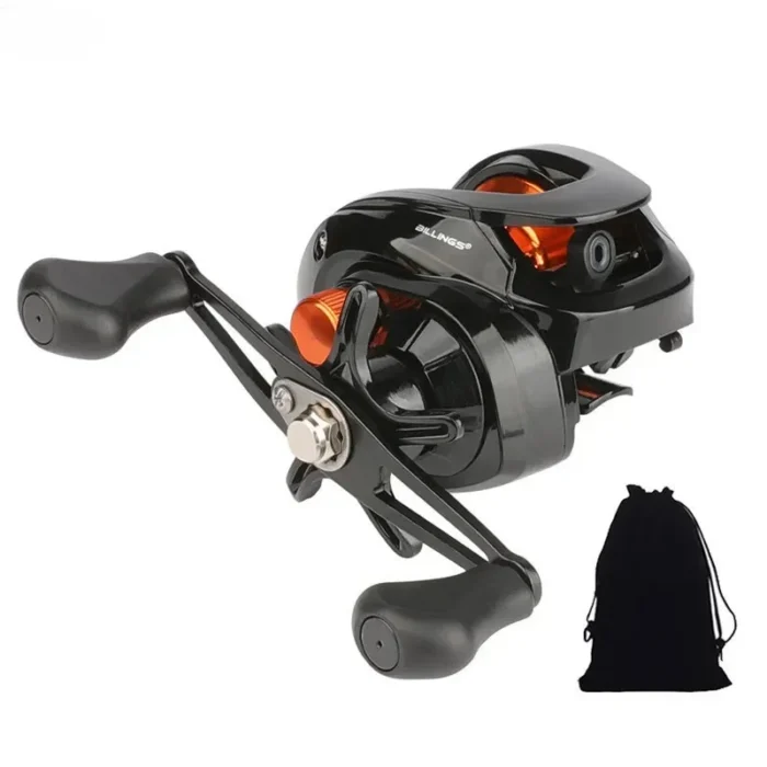 GLS Lightweight Spool 6.3:1 Gear Ratio Metal Fishing Wheel Baitcasting Reel 8kg Max Drag Saltwater High Speed Fishing Reel - Image 1