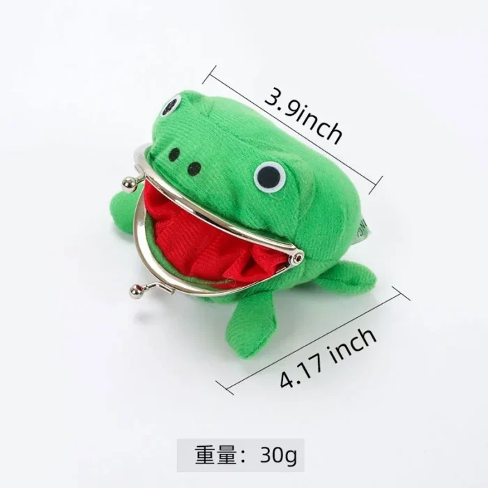 1PCS Frog Wallet Anime Cartoon Wallet Coin Purse Plush Wallet Cute Purse Coin Cosplay Anime Props Accessories - Image 5