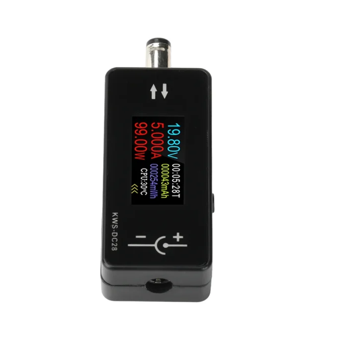 KWS-DC28 0.96” TFT HD Digital Display DC 5.5*2.5 Interface Tester Voltage Ammeter Power Meter DC 4~30V 0~12A - Image 2
