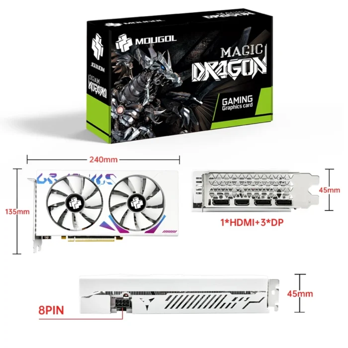Used AMD Radeon RX6600M 8GB Graphics Card GDDR6 Video Memory 7NM PCIE4.0 128bit DP Gaming GPU Card for Desktop Computers - Image 6