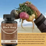 Pure Black Maca Ashwagandha Capsules Energy Supplement Boost Performance Support Reproductive Health for Men - Image 2