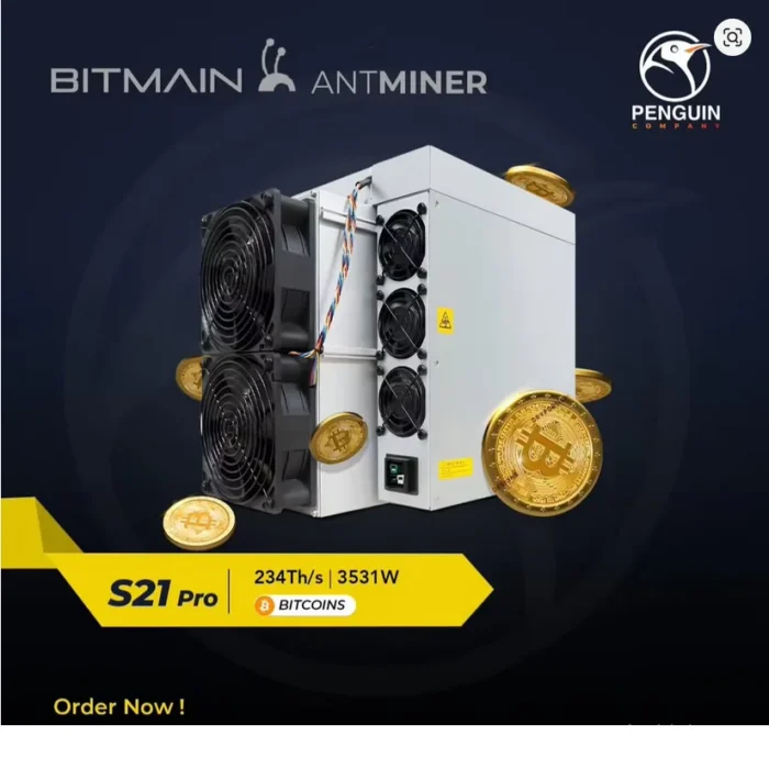 Bitmain Antminer S21pro 245T 15W/T 3675W #### Crypto Asic Miner Bitcoin Miner Stock @@@@ 222 - Image 4