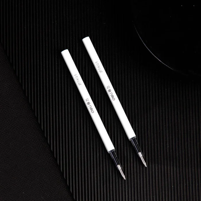 Deli Metal Sign Pen Pens Gold / Silver Gel Pen 0.5mm Refills PREMEC Smooth Refill MiKuni Japan Ink Black School Mi Pen - Image 3