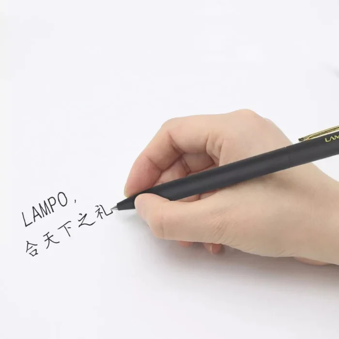 LAMPO Metal Sign Pens Luxury 0.5MM Black Gel Ink Pen Smooth Writing ручка Office School Stationery Supplies boligrafos - Image 5